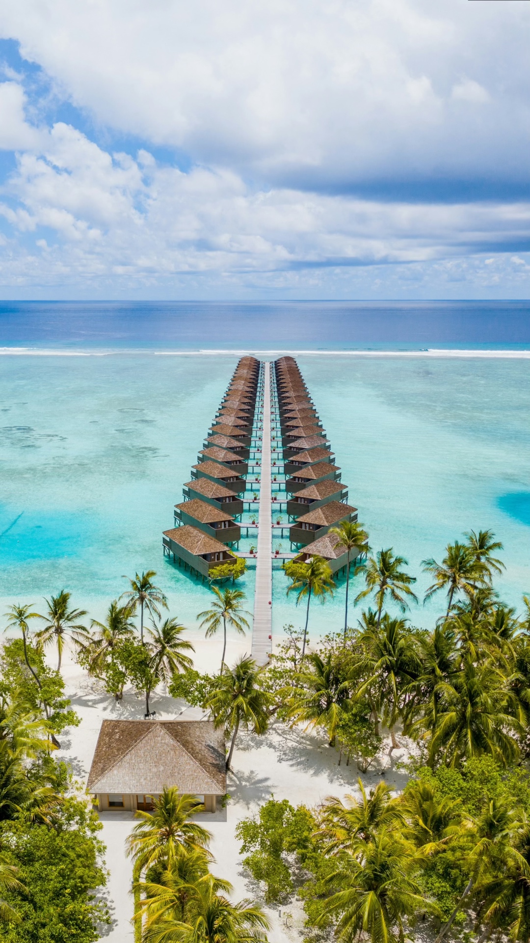 Aerial view of the Maldives